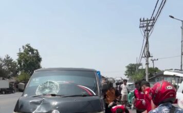 Menyeberang di By Pass Kenanten, Pemotor 60 Tahun Tewas Tertabrak Pikap Nanas