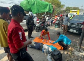 Kecelakaan Beruntun di Mojosari, Pemotor Tewas Terjepit Truk dan Terios