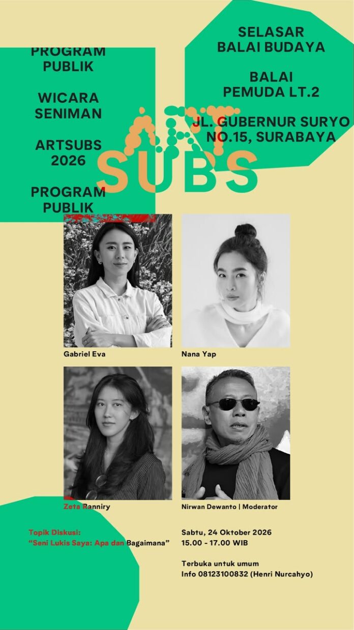 Wicara tiga perupa di Artsubs 2026