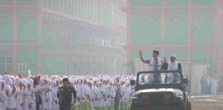 Kapolres Mojokerto Pimpin Upacara Hari Santri Nasional di Ponpes Nuris 2 Pungging