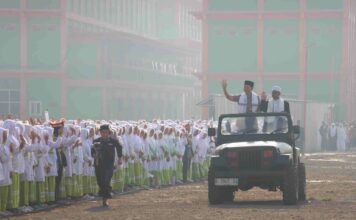 Kapolres Mojokerto Pimpin Upacara Hari Santri Nasional di Ponpes Nuris 2 Pungging